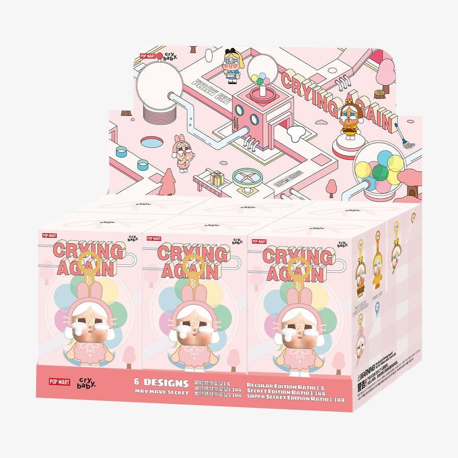 POP MART CRYBABY Crying Again Series Vinyl Plush Pendant Blind Box