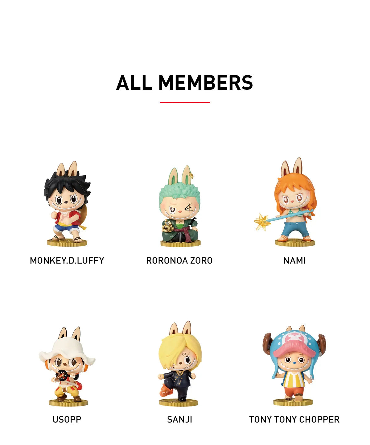 THE MONSTERS × One Piece Series Figures Blind Box