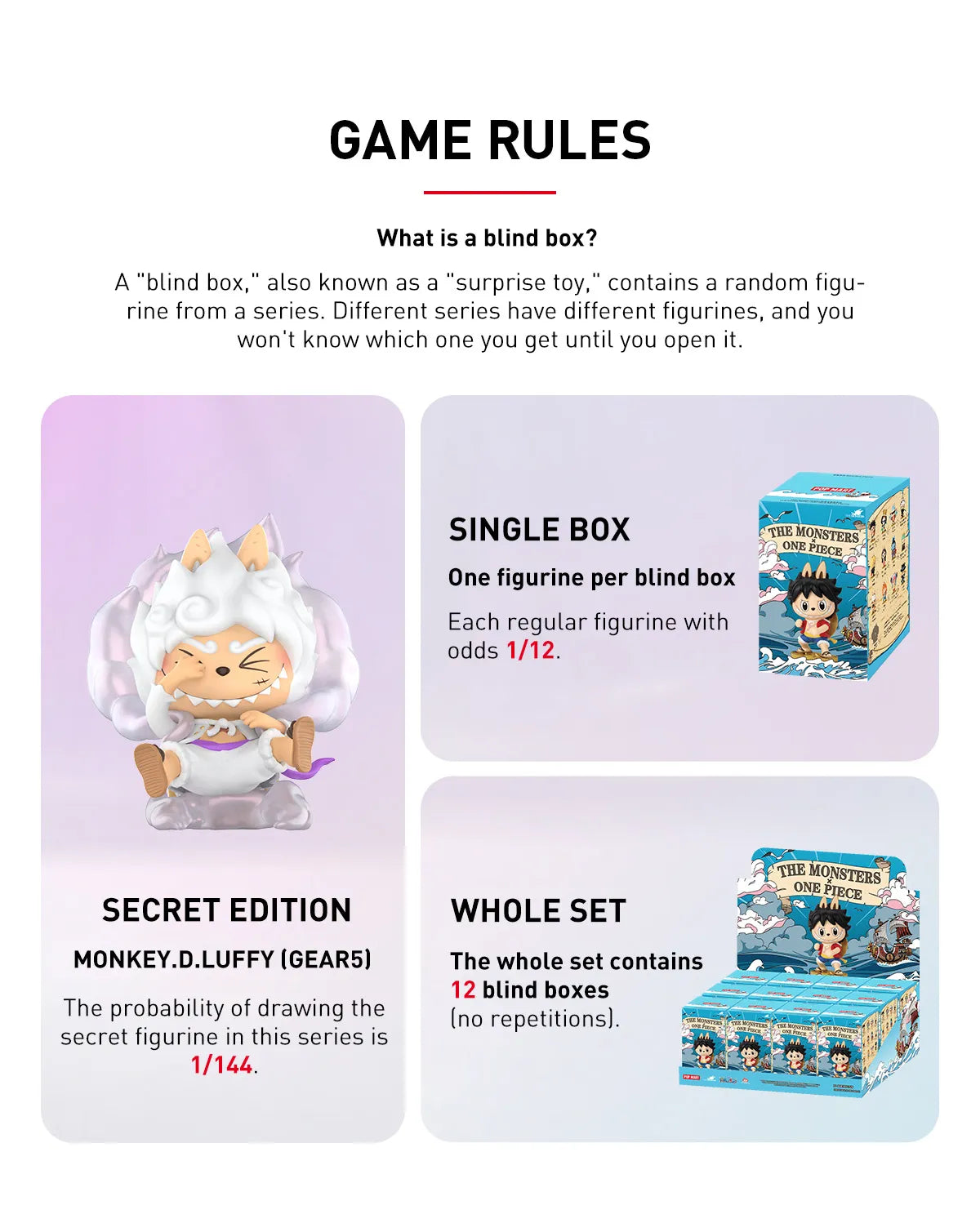 THE MONSTERS × One Piece Series Figures Blind Box
