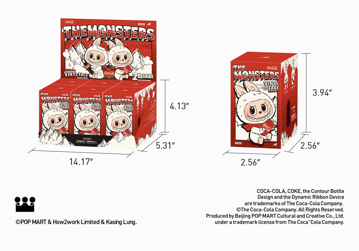THE MONSTERS COCA-COLA SERIES-Vinyl Face Labubu Blind Box