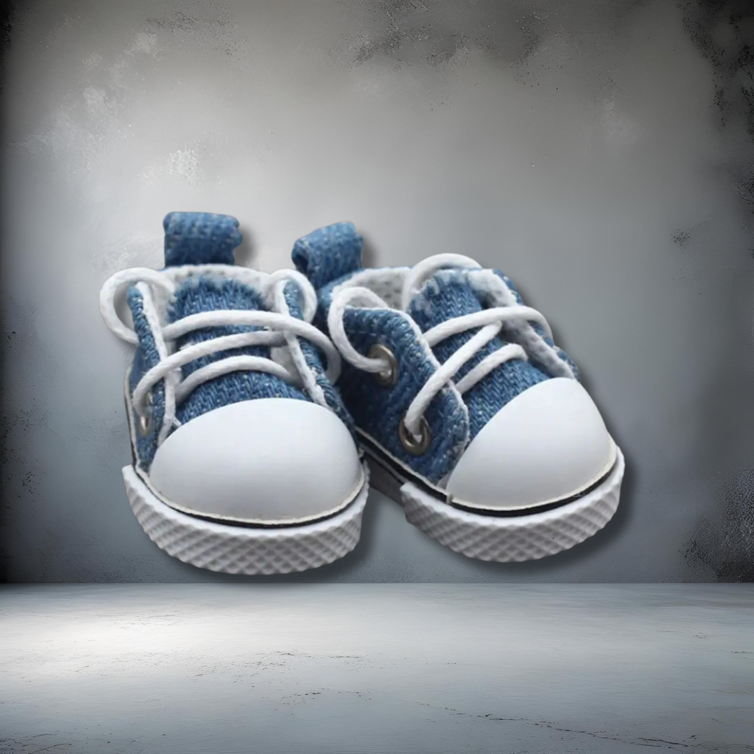 Labubu Mini Canvas Leather Shoes for 7–10cm Dolls Accessories Sneakers
