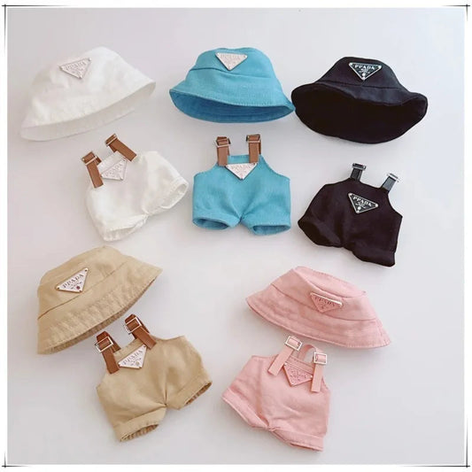 17cm Labubu Doll Outfit Set – Mini Clothes, Hat & Shoes for Labubu II Sitting Dolls, Party Game Accessories (No Doll)