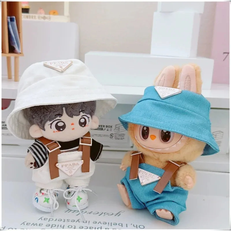 17cm Labubu Doll Outfit Set – Mini Clothes, Hat & Shoes for Labubu II Sitting Dolls, Party Game Accessories (No Doll)