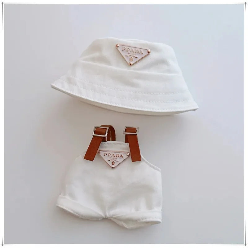 17cm Labubu Doll Outfit Set – Mini Clothes, Hat & Shoes for Labubu II Sitting Dolls, Party Game Accessories (No Doll)