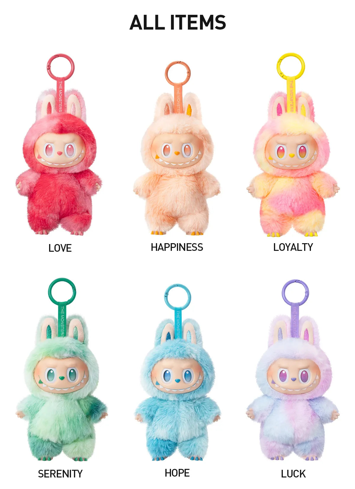 THE MONSTERS "Big Into Energy Series" - Vinyl Plush Pendant Blind Box Labubu V3