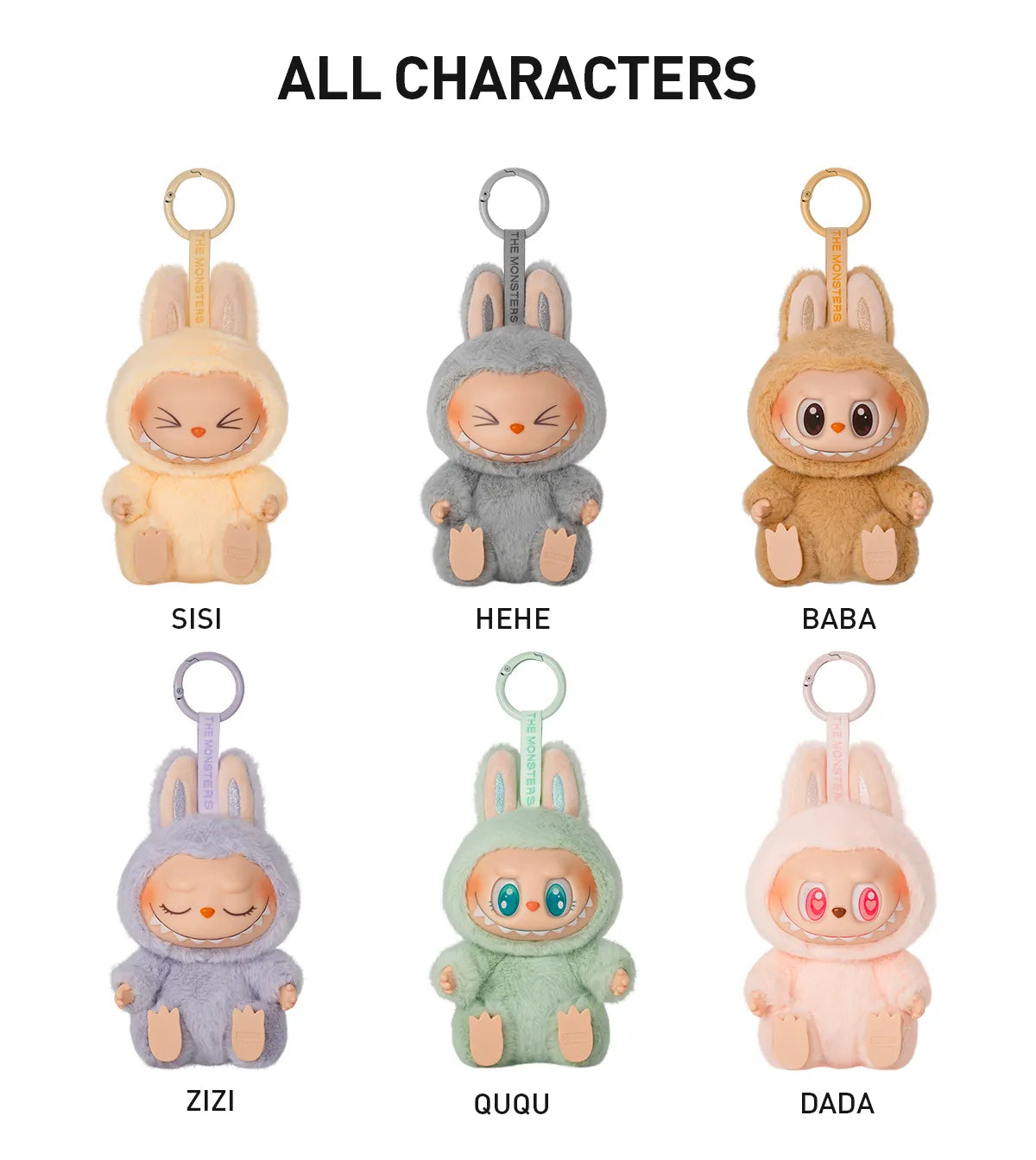 THE MONSTERS "Have a Seat Series" Vinyl Plush Pendant Blind Box Labubu V2