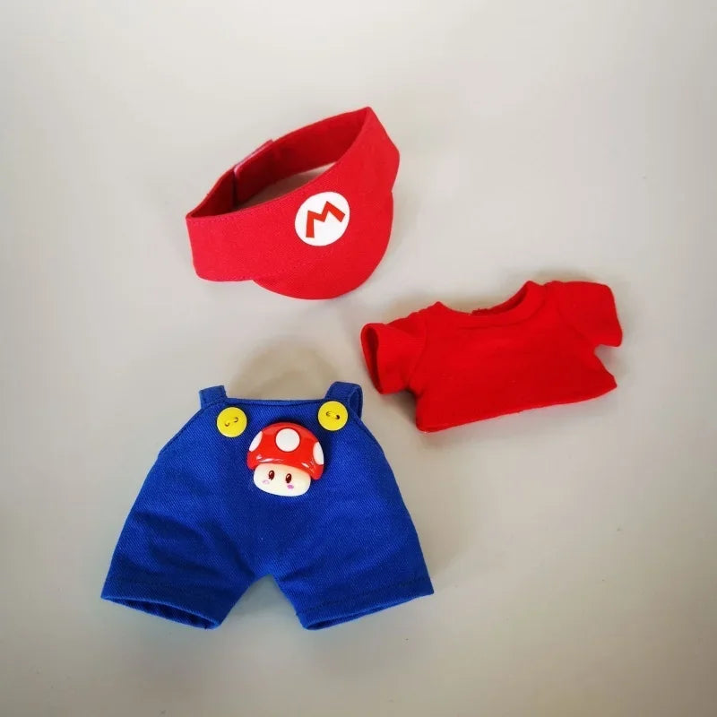 17cm Labubu Doll Clothes – Game Character Dress-Up Outfit for Keychain Dolls, DIY Gift (No Doll)