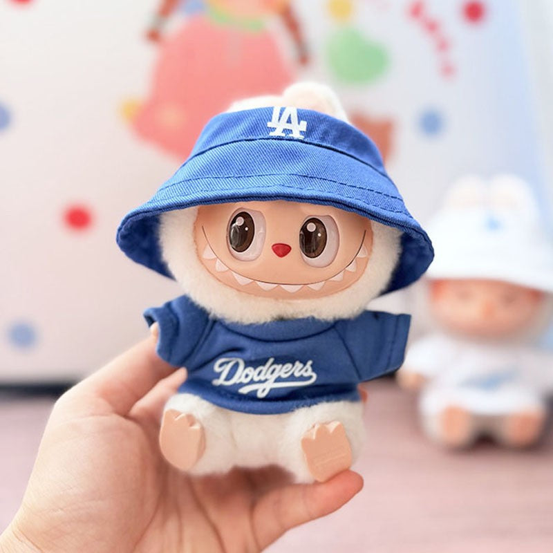 17cm Labubu V1/V2/V3 Baseball Suit Set – High-Energy Series Sportswear Outfit (Clothes Only)