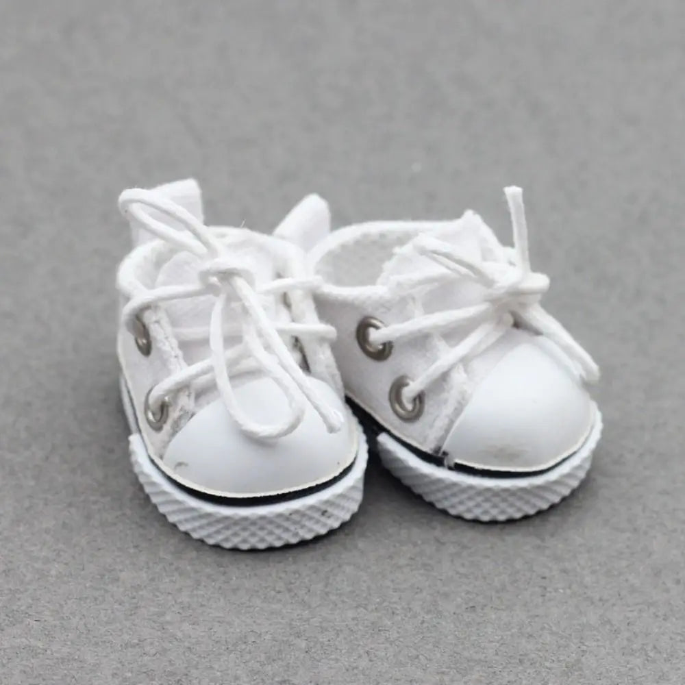 Labubu Mini Canvas Leather Shoes for 7–10cm Dolls Accessories Sneakers