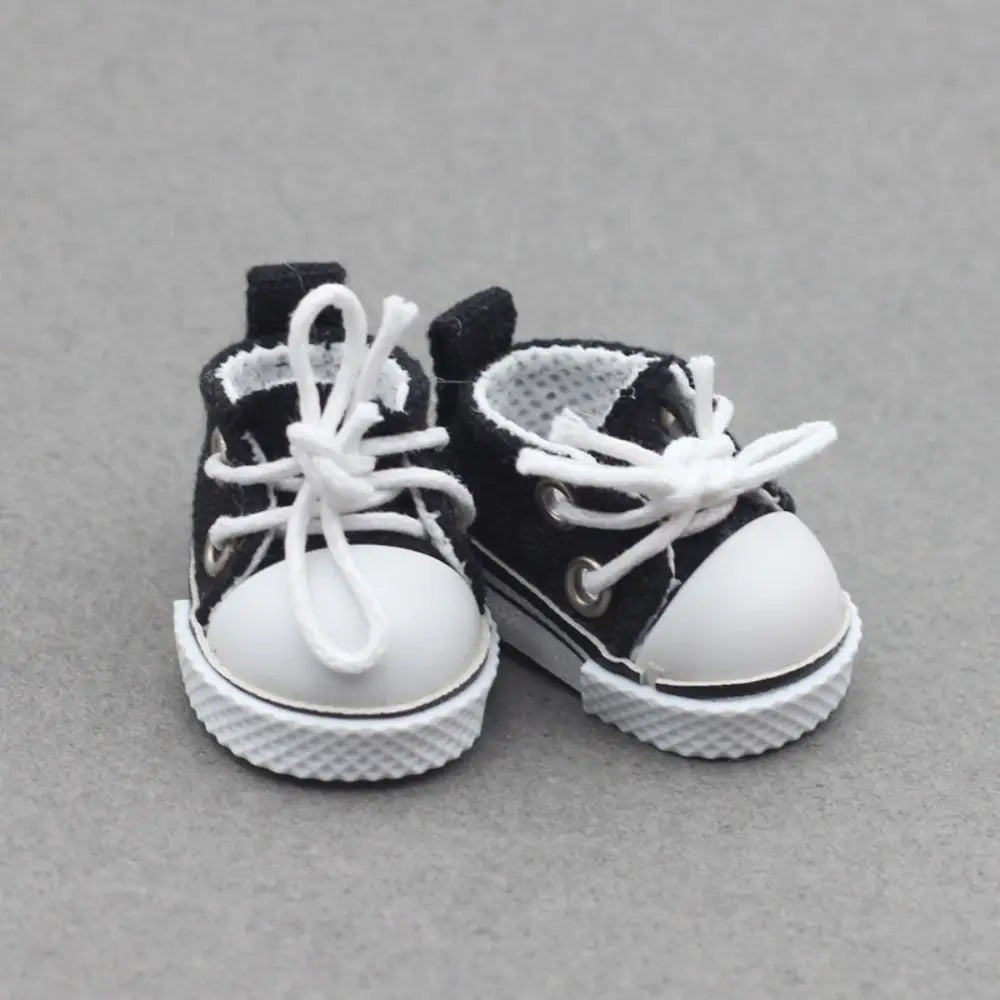 Labubu Mini Canvas Leather Shoes for 7–10cm Dolls Accessories Sneakers