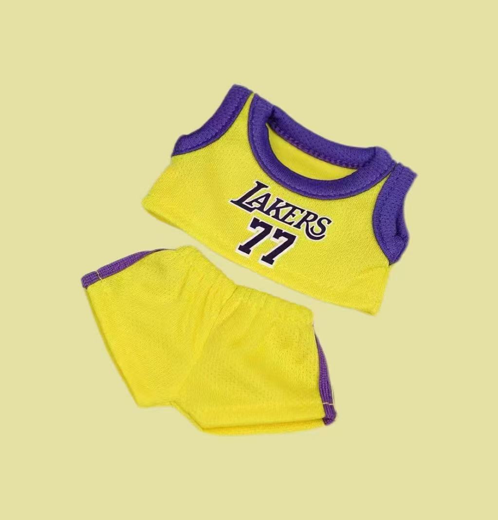 17cm Labubu Basketball Team Outfit – Handmade Sports Clothes for 1st, 2nd & 3rd Gen Dolls (Clothes Only, No Doll)
