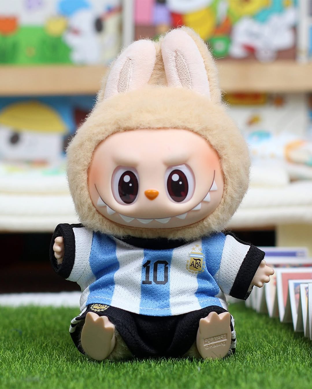 17cm Labubu Soccer Team Outfit – Handmade Sports Clothes for 1st, 2nd & 3rd Gen Dolls (Clothes Only, No Doll)