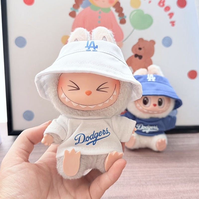 17cm Labubu V1/V2/V3 Baseball Suit Set – High-Energy Series Sportswear Outfit (Clothes Only)
