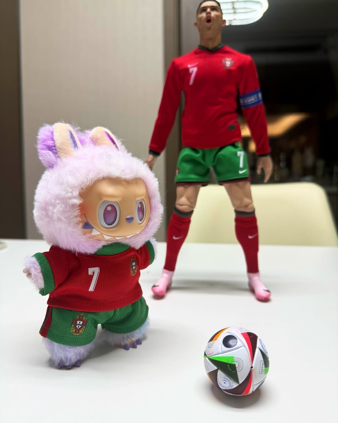 17cm Labubu Soccer Team Outfit – Handmade Sports Clothes for 1st, 2nd & 3rd Gen Dolls (Clothes Only, No Doll)