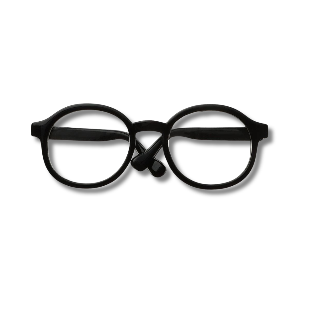 Labubu 6.5cm Transparent Doll Glasses – Clear Plastic Eyewear for 1/8 1/6 1/4 1/3 BJD, MSD, EXO Plush & Labubu Dolls