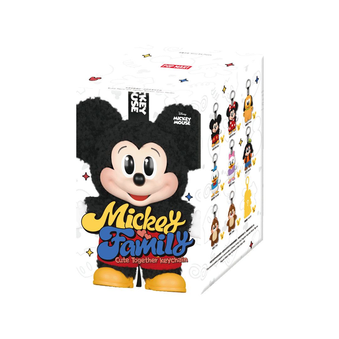 POP MART Disney Mickey Family Cute Together Series Plush Pendant Blind Box