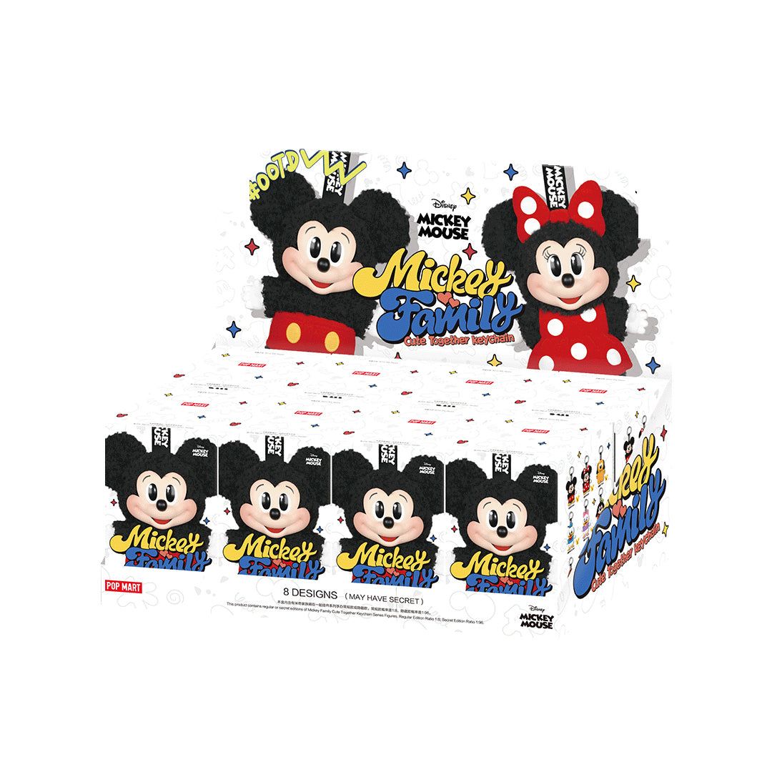 POP MART Disney Mickey Family Cute Together Series Plush Pendant Blind Box