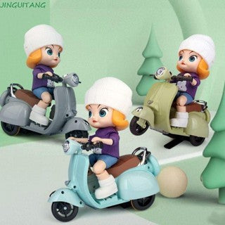 Doll Mini Electric Motorcycle Children's Toy for Labubu Toy Motor for Doll (No Doll)
